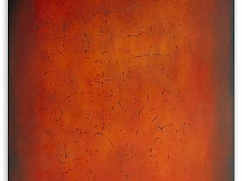 «Orange» Öl auf Leinwand // oil on canvas (Im Besitz des Künstlers / artist collection) 100 x 100 cm, 1997