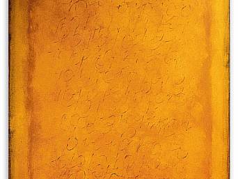 «Yellow 2» Öl auf Leinwand // oil on canvas (Privatbesitz // private collection, Berlin) 104 x 104 cm, 1998