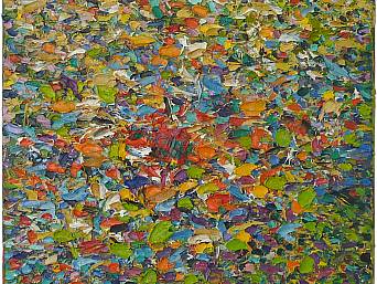 „Blumen 4”, Öl auf Leinwand // oil on canvas, 30 x 30 cm, 2010