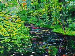 „Park 5”, Öl auf Leinwand // oil on canvas, 60 x 80 cm, 2009 (Privatbesitz // private collection, Berlin) 