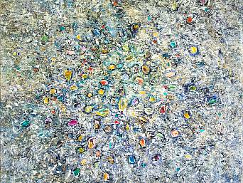 „Giverny 8”, Öl auf Leinwand // oil on canvas, 96 x 96 cm, 2018/2019