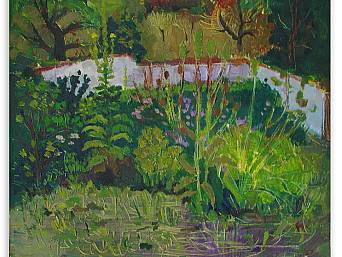 „Garten in Jena”, Öl auf Leinwand, 1993