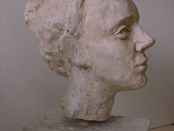 Gipskopf "Claudia", 1993