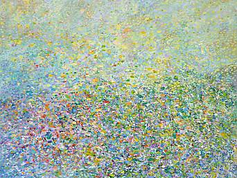 „Amden II”, Öl auf Leinwand // oil on canvas, 120 x 100 cm, 2011 (Privatbesitz // private collection, Würzburg)    