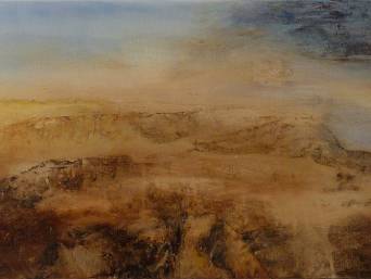 „Metzoke Dragot 3”, Öl auf Leinwand, 120 x 40 cm, 2015