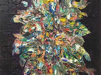 „Blumen 11, Öl auf Leinwand, 40 x 50 cm, 2016