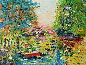 „Tiergarten 21”, Öl auf Leinwand, 50 x 40 cm, 2016 (Privatbesitz, Berlin)